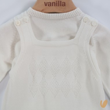 Completo salopette e maglia Set Nascita e Uscita Clinica