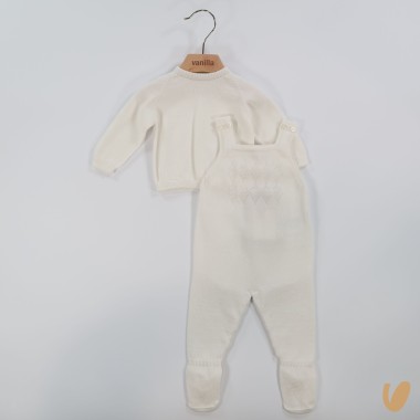 Completo salopette e maglia Set Nascita e Uscita Clinica