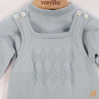 Completo salopette e maglia Set Nascita e Uscita Clinica