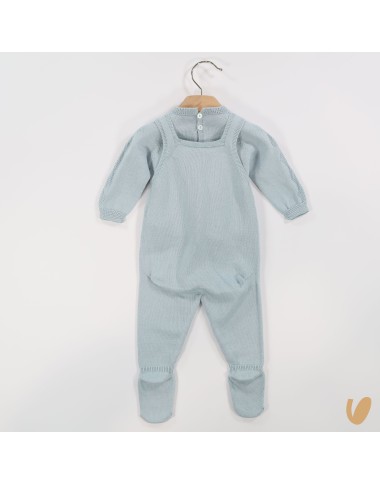 Complete turquoise and knit