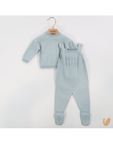 Completo salopette e maglia Set Nascita e Uscita Clinica