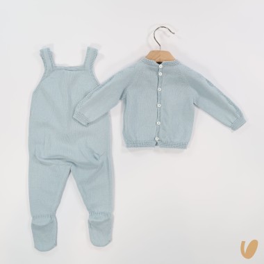 Completo salopette e maglia Set Nascita e Uscita Clinica