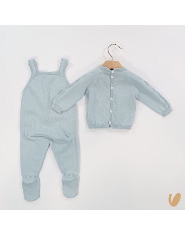 Completo salopette e maglia Set Nascita e Uscita Clinica