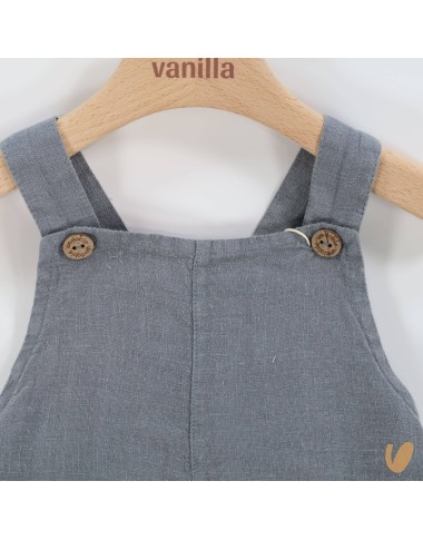 Salopette in pure linen