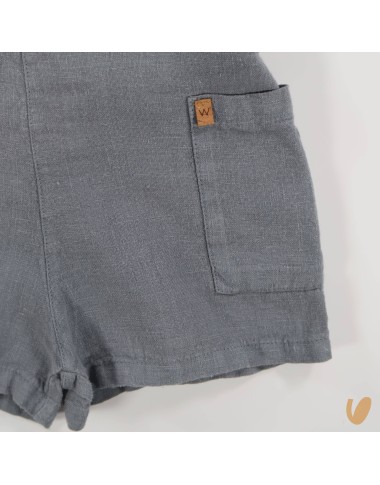 Salopette in pure linen