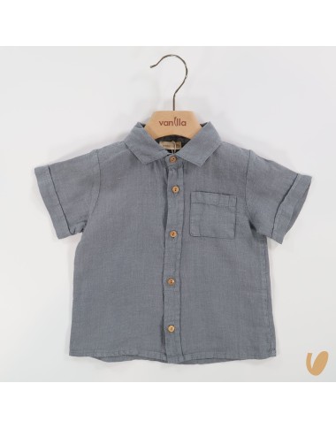 Camicia in puro lino Neonato 0/36