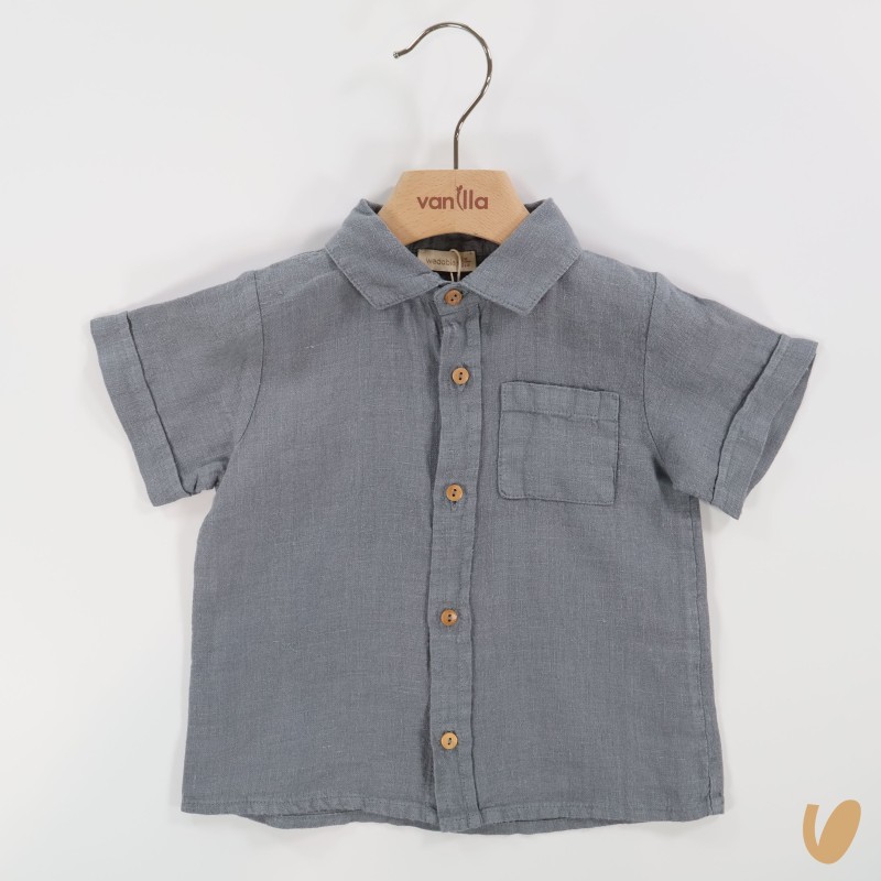 Camicia in puro lino Neonato 0/36