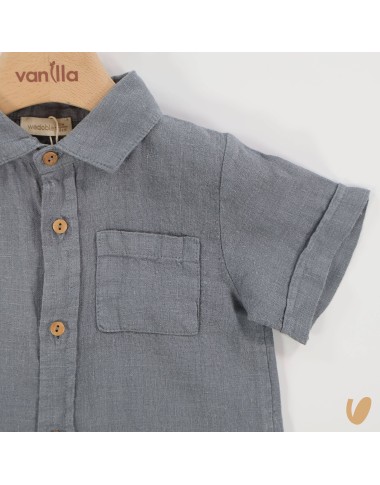 Camicia in puro lino Neonato 0/36