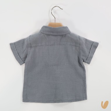 Camicia in puro lino Neonato 0/36