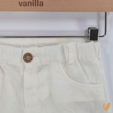 Pantalone in puro lino Neonato 0/36