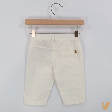 Pantalone in puro lino Neonato 0/36