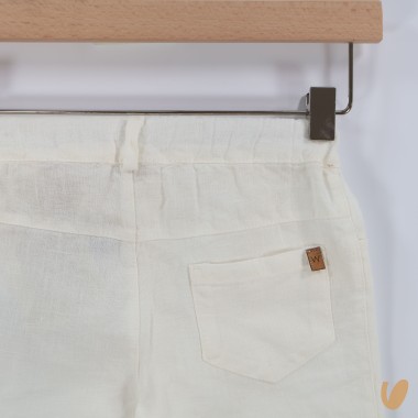Pantalone in puro lino Neonato 0/36