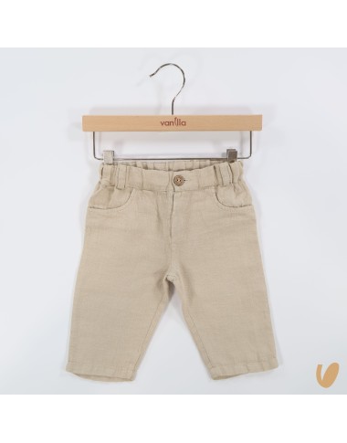 Pantalone in puro lino Neonato 0/36