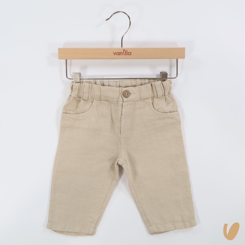 Pantalone in puro lino Neonato 0/36