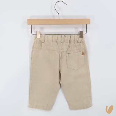 Pantalone in puro lino Neonato 0/36