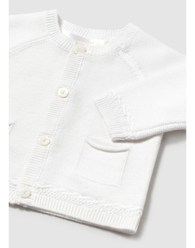 Cardigan in cotton thread