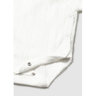 Body incrocio traforato Body Manica Corta