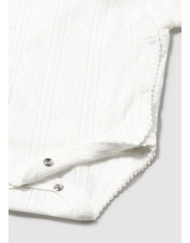 Body incrocio traforato Body Manica Corta