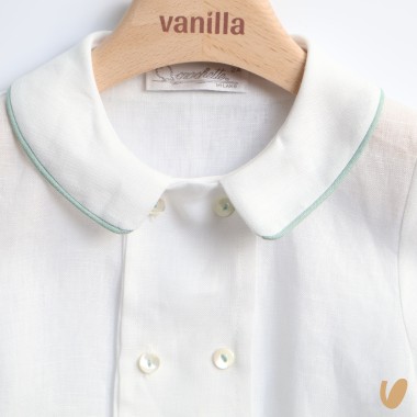 Completo elegante in lino Battesimo