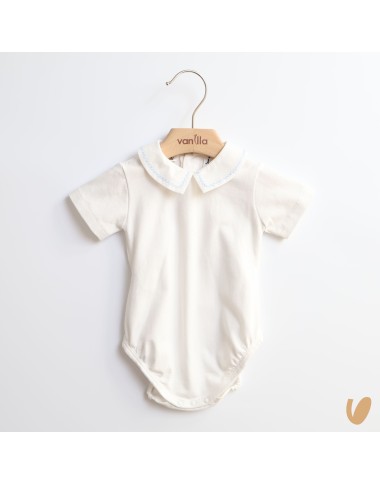 Body con colletto ricamato a mano Intimo e Camicia Fortuna