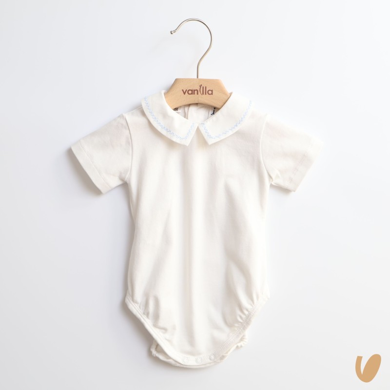 Body con colletto ricamato a mano Intimo e Camicia Fortuna