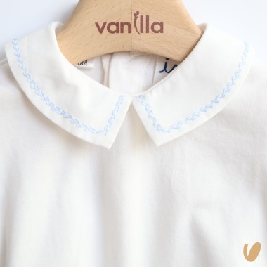 Body con colletto ricamato a mano Intimo e Camicia Fortuna