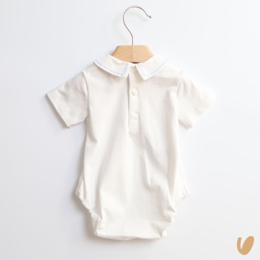 Body con colletto ricamato a mano Intimo e Camicia Fortuna