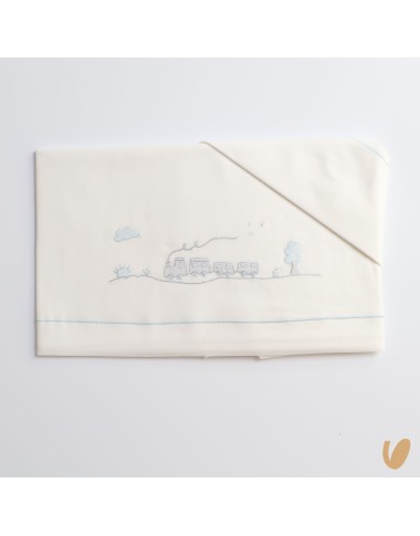 Hand embroidered sheet