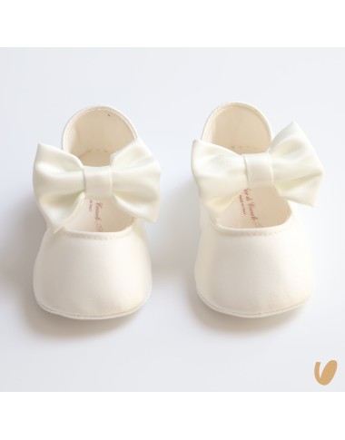 Scarpe in seta con fiocco Culla LEI 15/20