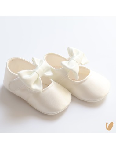 Silk shoes with bow