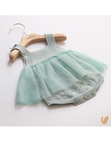 Salopette with tulle skirt