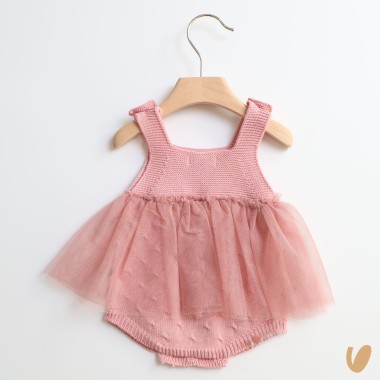 Salopette con gonna tulle Abito e Salopette