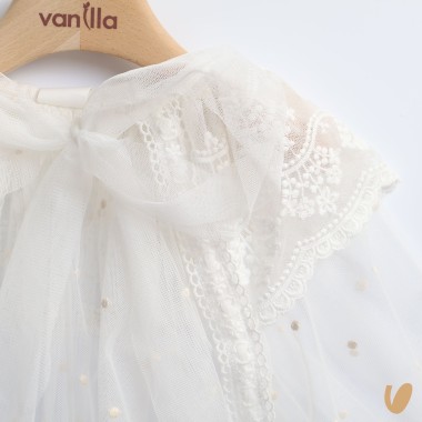 Mantella in tulle e pizzo Cardigan e Accessori