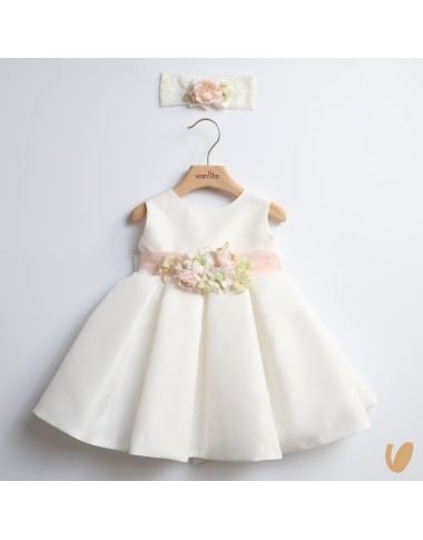 Abito baciapiega e fascia Battesimo