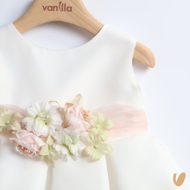 Abito baciapiega e fascia Battesimo