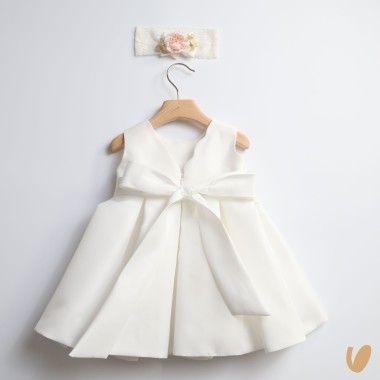 Abito baciapiega e fascia Battesimo