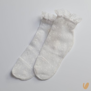 Calzino in pizzo di seta Calzini Lunghi