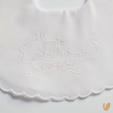 Bavetta "Il mio Battesimo" Mussole e Bavette