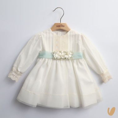 Abito battesimale manica lunga Neonata 0/36