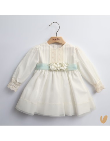 Long sleeved baptismal dress