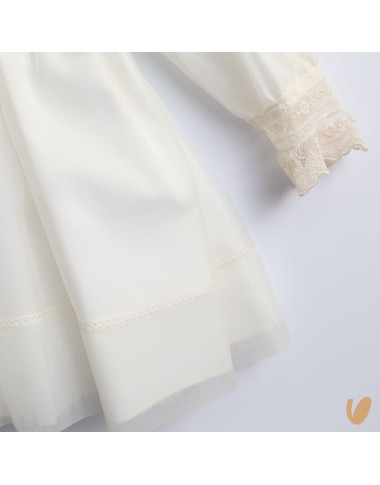 Long sleeved baptismal dress