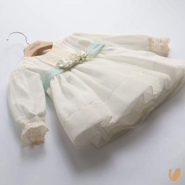 Abito battesimale manica lunga Neonata 0/36