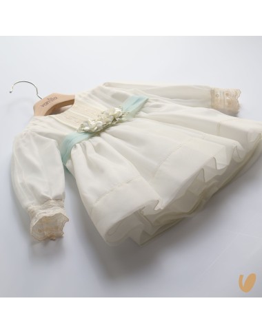 Abito battesimale manica lunga Neonata 0/36