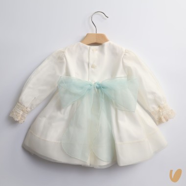 Abito battesimale manica lunga Neonata 0/36