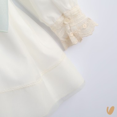 Abito battesimale manica lunga Neonata 0/36