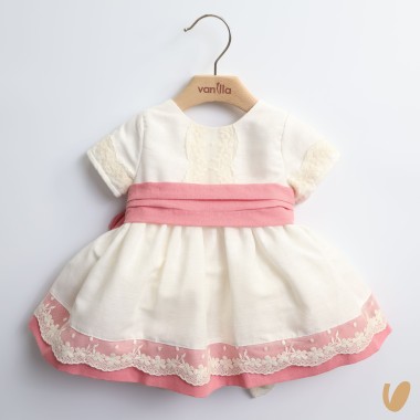 Abito elegante in lino Neonata 0/36