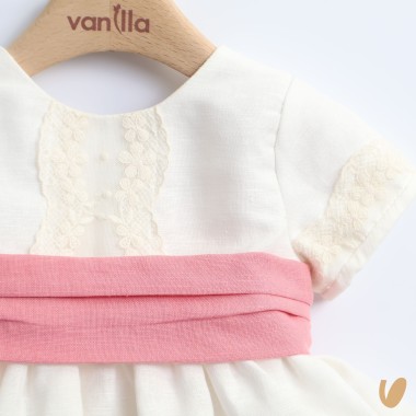 Abito elegante in lino Neonata 0/36