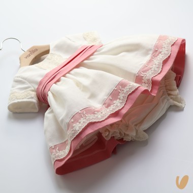 Abito elegante in lino Neonata 0/36