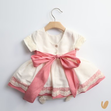 Abito elegante in lino Neonata 0/36