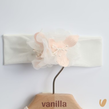 Abito elegante in tulle e fascia Battesimo